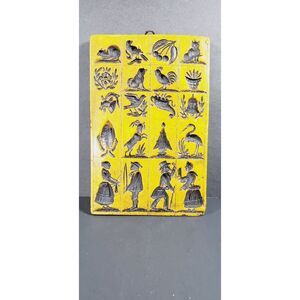 Bavarian Art Wax Mold, Worden Illinois Vintage Wall Plaque Mold